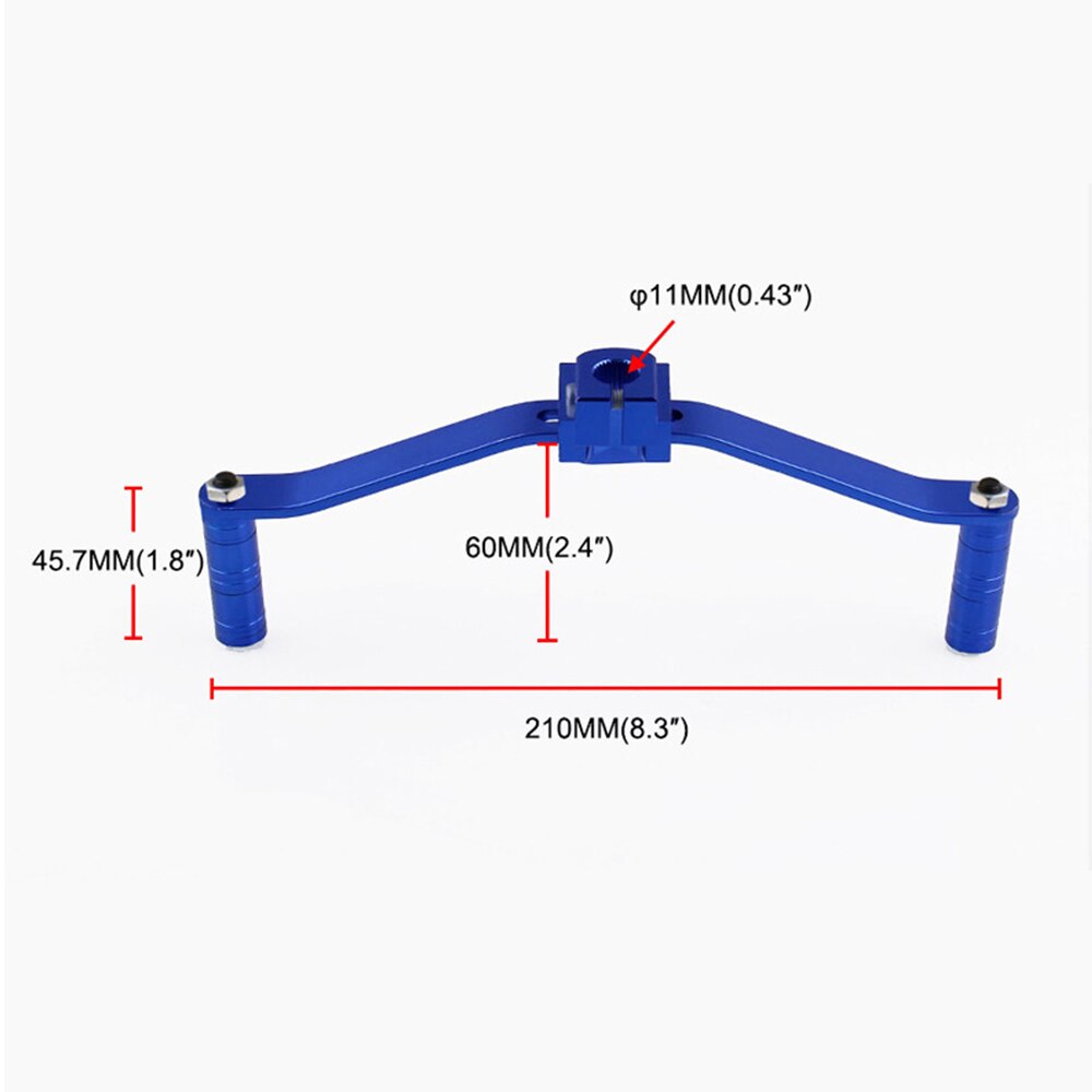 Motorcycle gear shift lever modified universal shift lever Welding all aluminum alloy double head shift lever