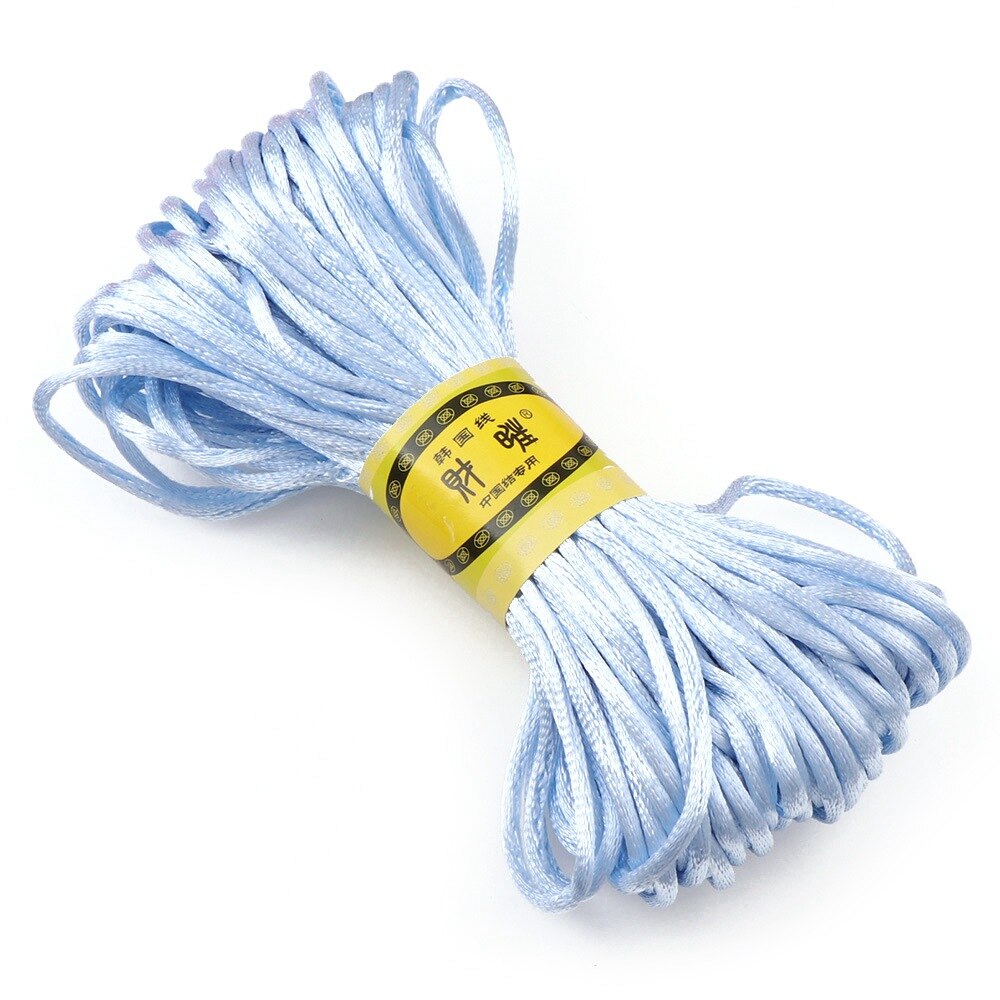 20 M/lot tressé macramé soie macramé corde fil fil fil 2mm bricolage noeud chinois Satin Nylon Bracelets faire des résultats perles: 14