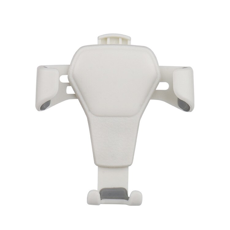 Gravity Auto Telefoon Houder Voor Mobiele Telefoon In Auto Air Vent Mount Anti-Slip Mobiele Telefoon Houder Gps Air outlet Telefoon Stand: WHITE