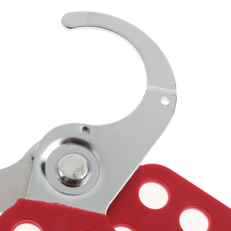 Steel Lockout Hasp Lock Heavy Duty Safty Lockout Hasp 38mm Red