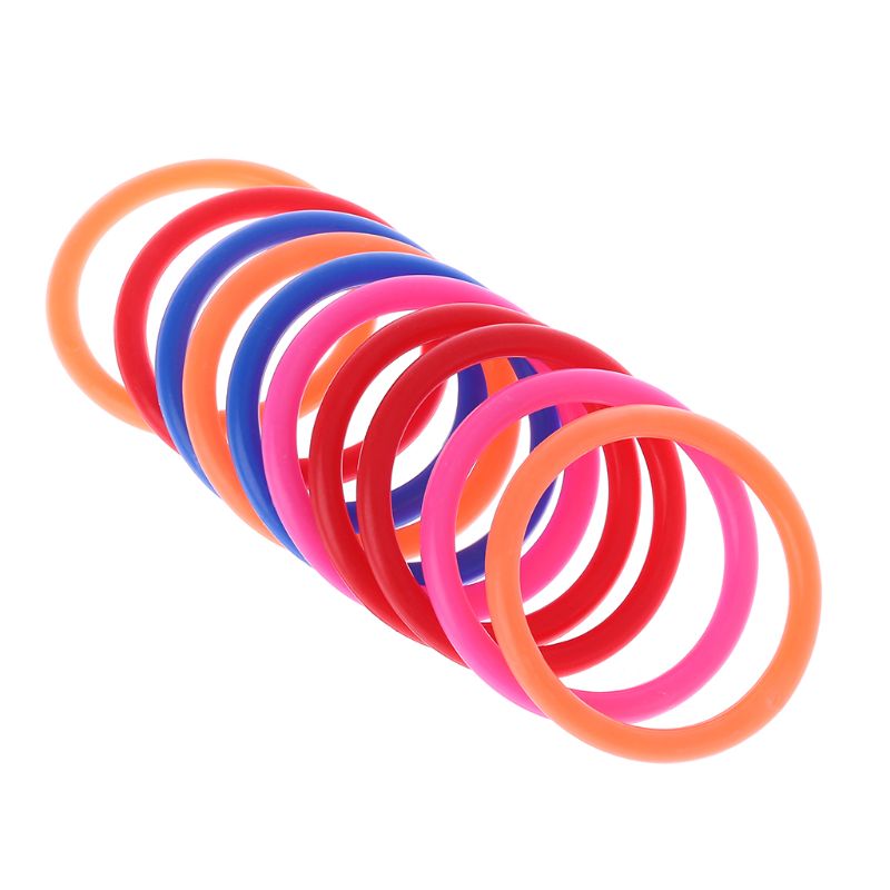 10 stuks Plastic Toss Ringen Doel Gooien Carnaval Achtertuin Park Games Kinderen Intelligentie Ontwikkeling Educatief Oefening Speelgoed: 6cm