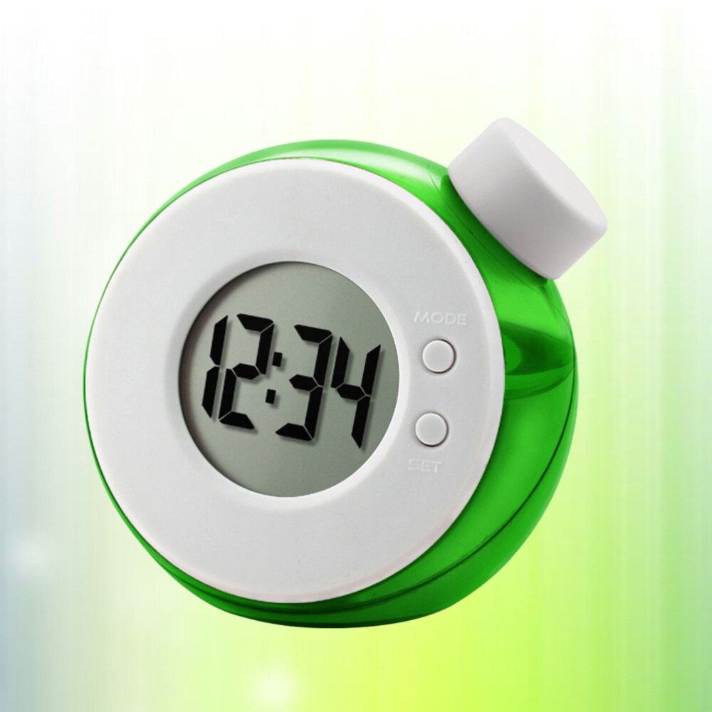 Water Energy Clock LED Display Clock Water Jar Clock Battery Include(Red): Green