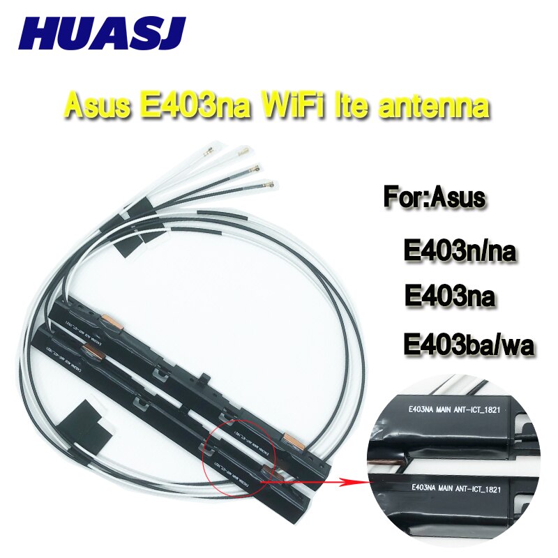 Huasj Wifi Ipex 4 Antenne Voor Asus E403na E403wa E403ba E403n Laptop Antenne Wifi Kabel Draadloze