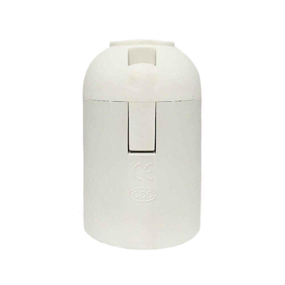 1 st diy  e27 fattnings  e27 ledde plast lamphållare  e27 edisongänga glödlampa hylshållare lampa tillbehör armatur: Vit