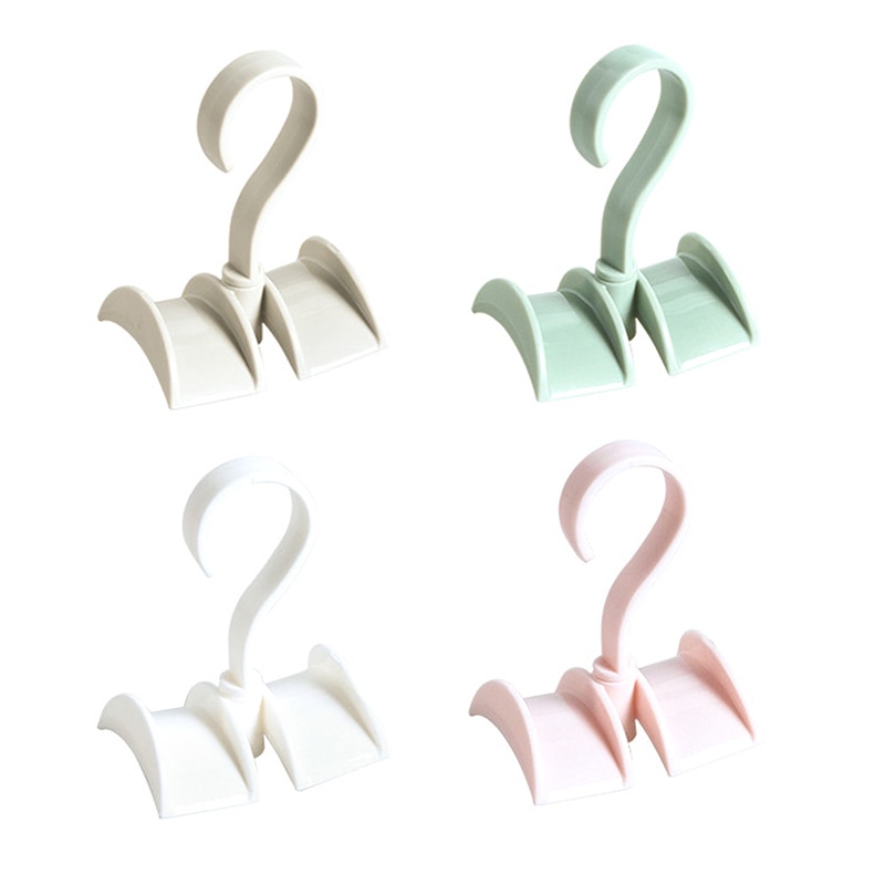 1pcs 360 degree rotating bag storage rack hanging hanger hook tie rack bag hook belt hook multi-function hook rotating hook