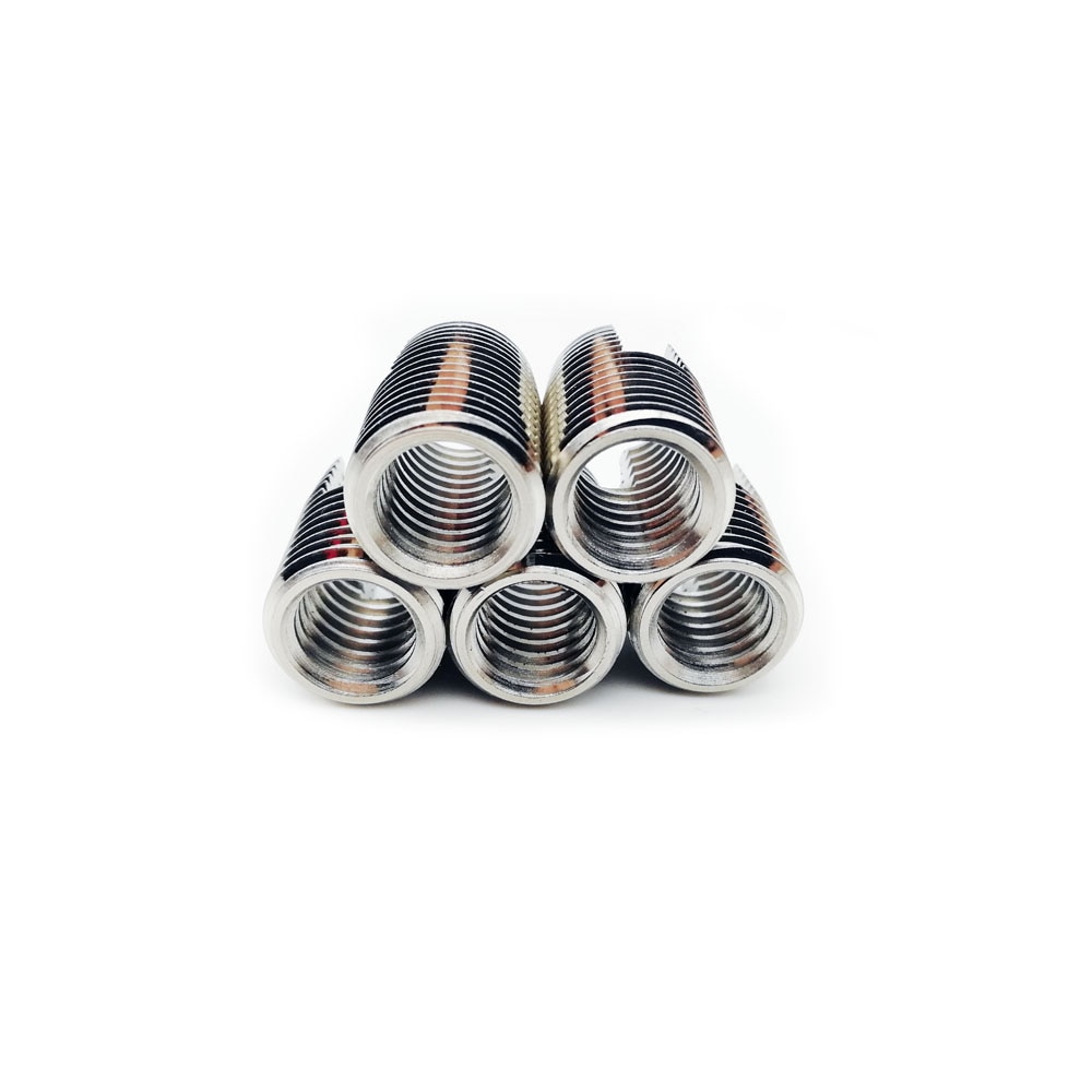 20PCS stainless steel Threaded Inserts Metal M6-1.0 Thread Repair Insert Self Tapping Slotted Screw Threaded