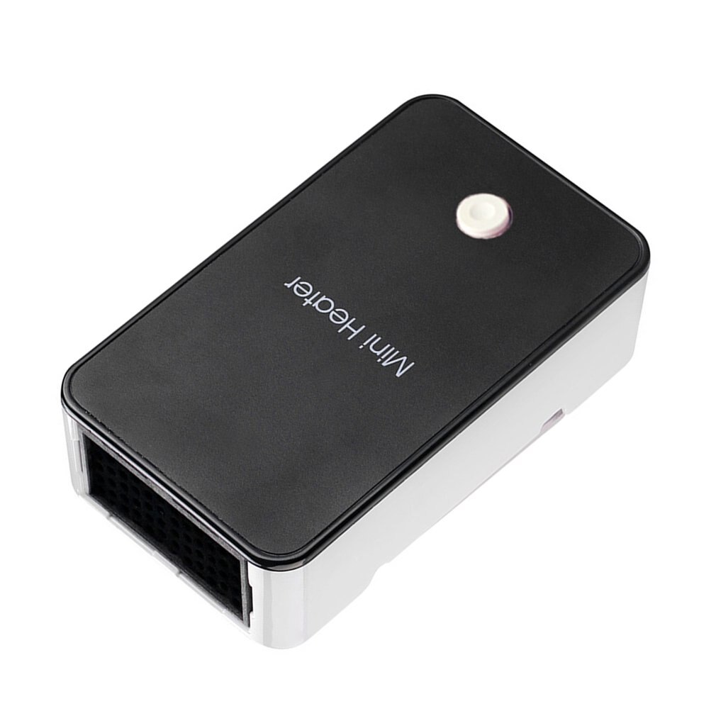 Portable Mini Fan Heaters Small Energy Saving Heaters On Office Desk Electric Heaters Black Portable Desktop Heaters
