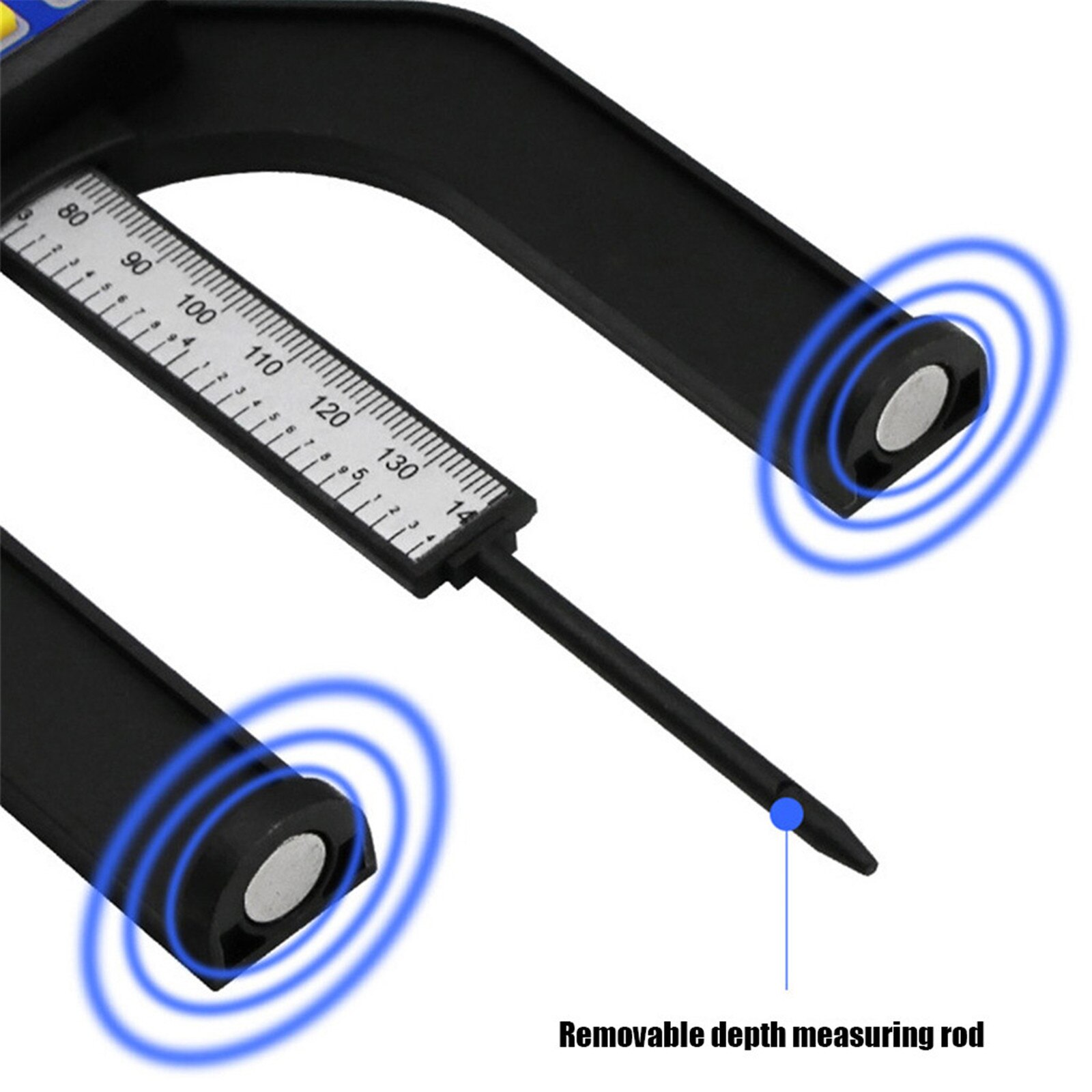 4# Lcd Digital Display Slide Caliper Vernier Ruler Height And Depth Gauge With Measuring Range Of 0-85mm Bottom With Magnets