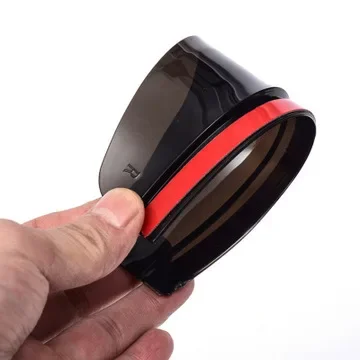 2 pçs espelho retrovisor do carro chuva sobrancelha protetor escudo viseira de fibra carbono retrovisor do carro lateral neve viseira capa chuva acessórios: Verde exército