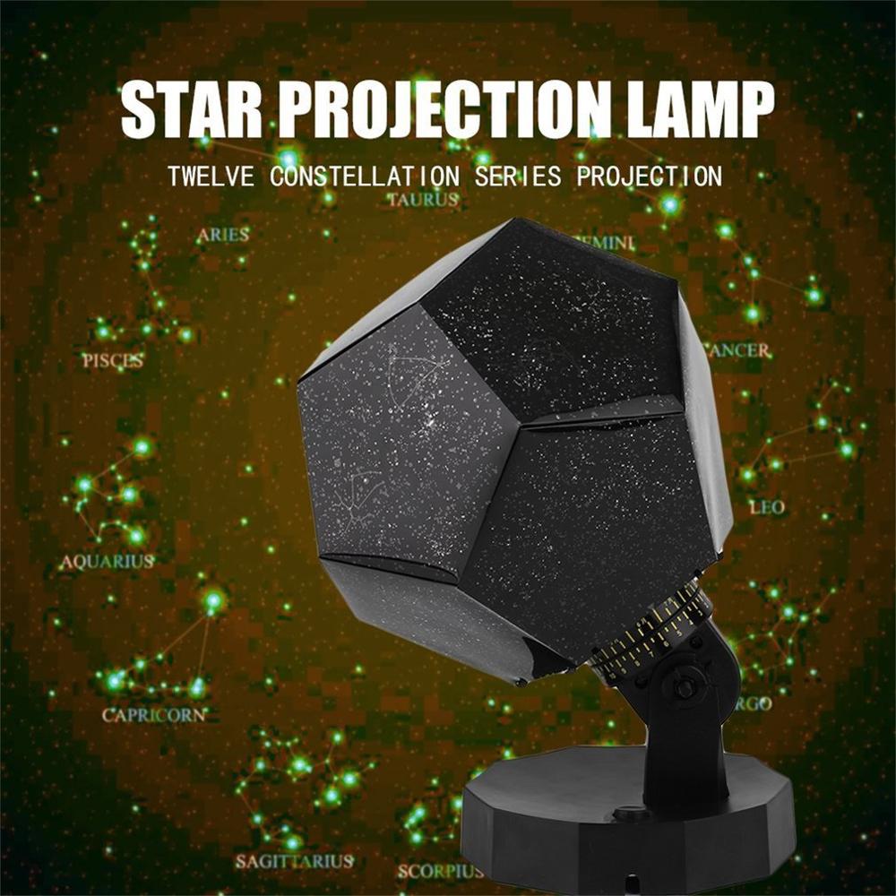 Projectielamp led sterrenhemel romantisch planetarium sterrenprojector kosmos licht nacht draaiend speel kinderkamer slaaplamp