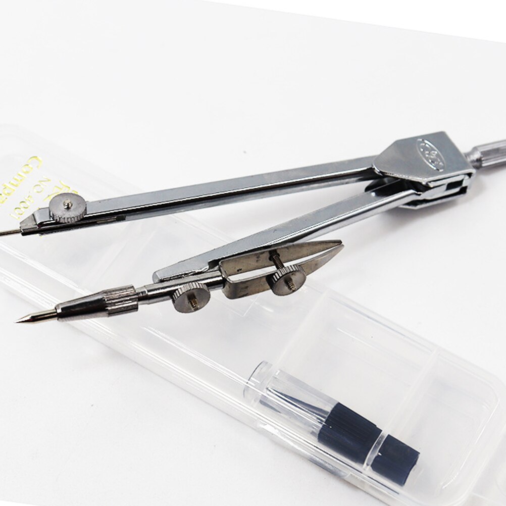 2Pcs Geometry Compasses Compasses Drafting Compasses Students Stationery