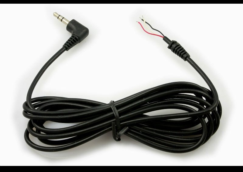 50 stks/partij 2 Meter Stereo kabel (3.5mm Stereo connector + met solderen Blok)-PJ199