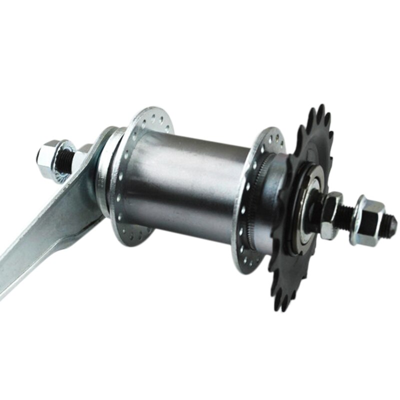 32 Hole Reversing Ride Backwards Brake Fixed Gear Bike Rear Hub Aluminum Alloy Bicycle Bike Coaster Brake Rear Hub 32 Holes Fixe