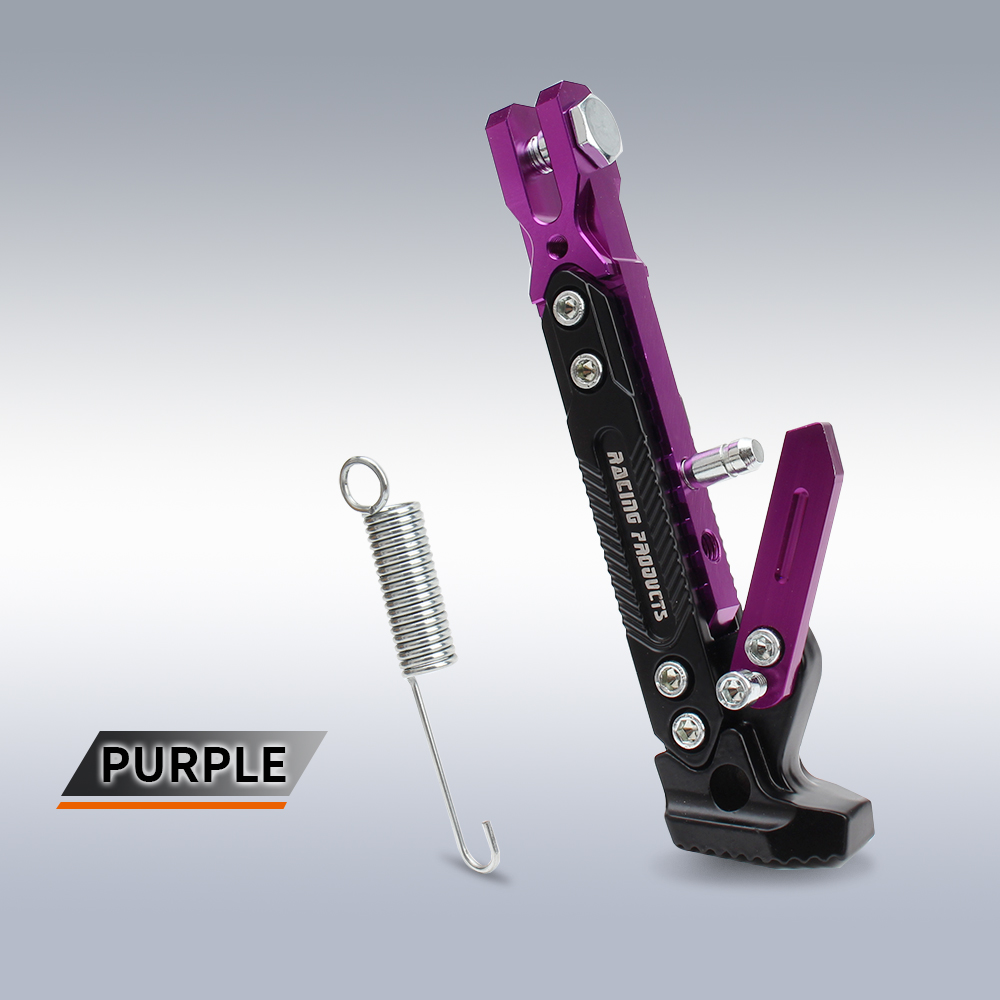 Podpórka motocyklowa parking kopnięcie podstawka Wspornik Stopka Boczna Podpórka Uchwyt na kulę brud rower Motocykl Uniwersalny statyw ze stopu: Ciemnoszary