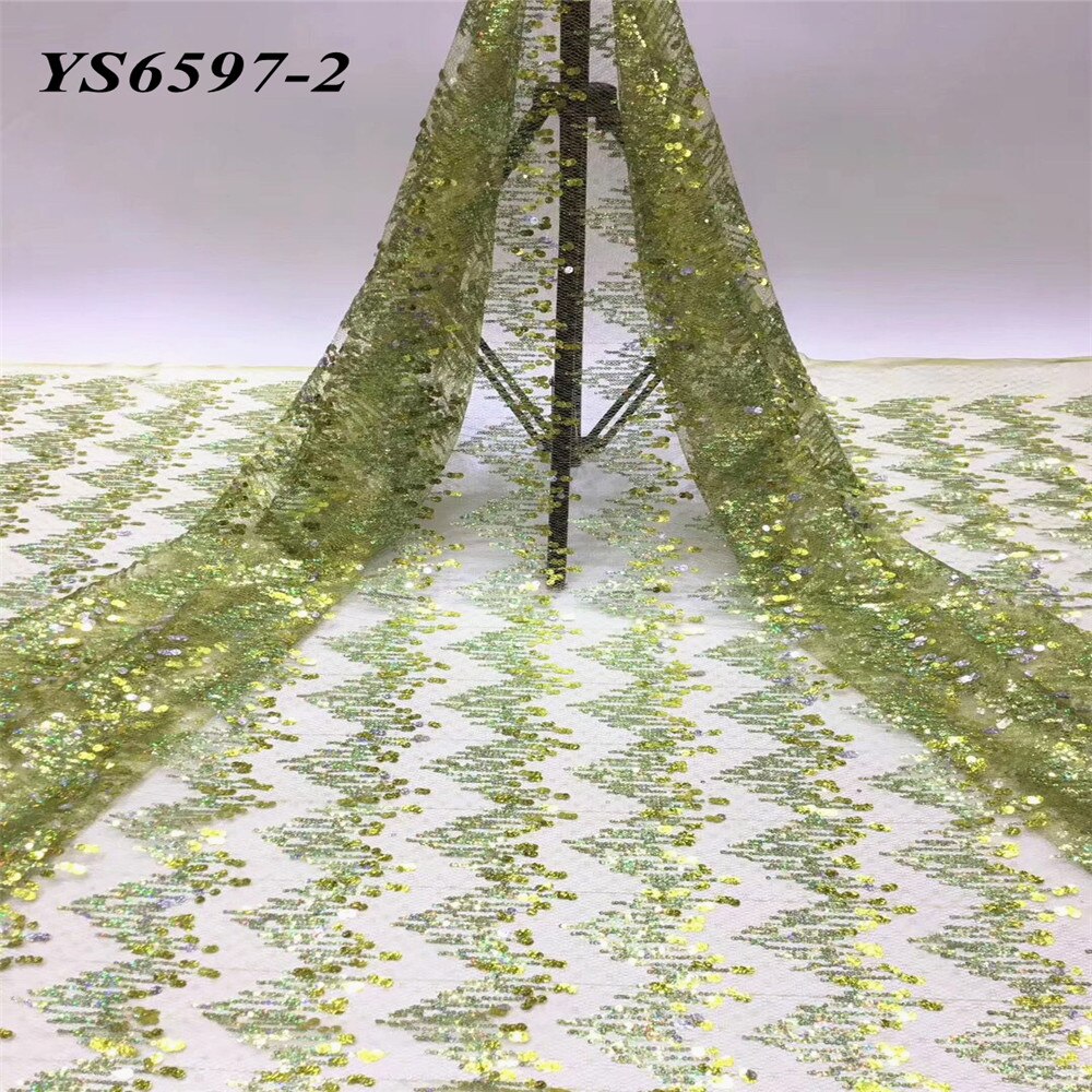 Bright red wavy transparent mesh cloth is shining 5 yards french net lace wedding dress