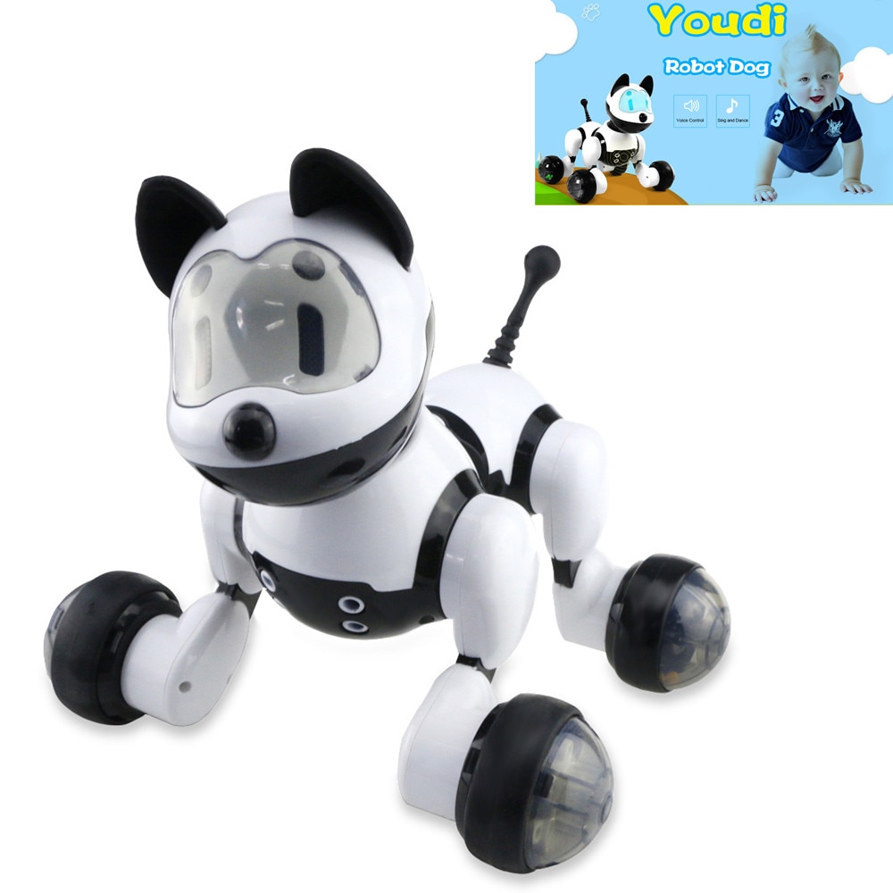 Clearance barn rolig röststyrning smart robot hund barn leksak intelligent pratande robot hund leksak elektronisk husdjur födelsedag