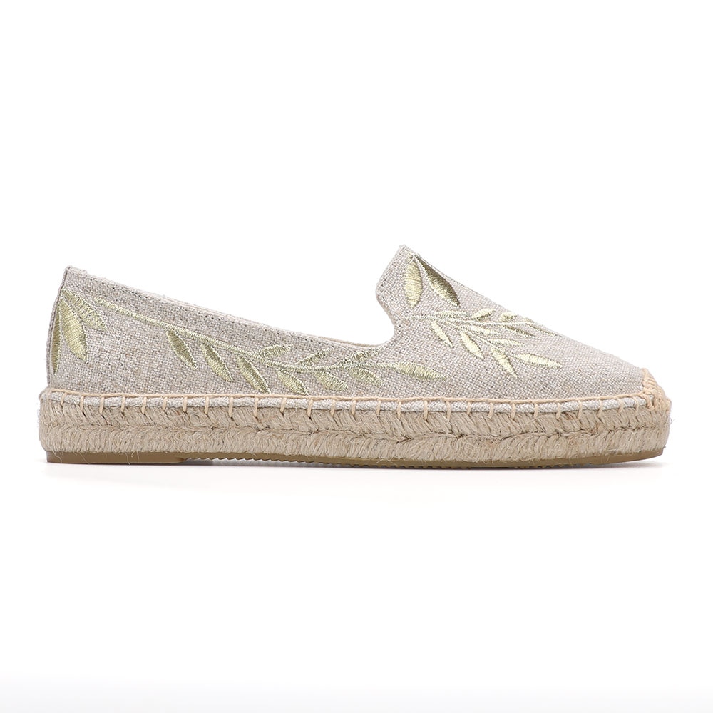 Runde Kappe Frauen Espadrilles Flache Schuhe 2022, Echte Plattform Gummi Unterhose-an lässig Blumen- Zapatillas Mujer Sapatos hanf