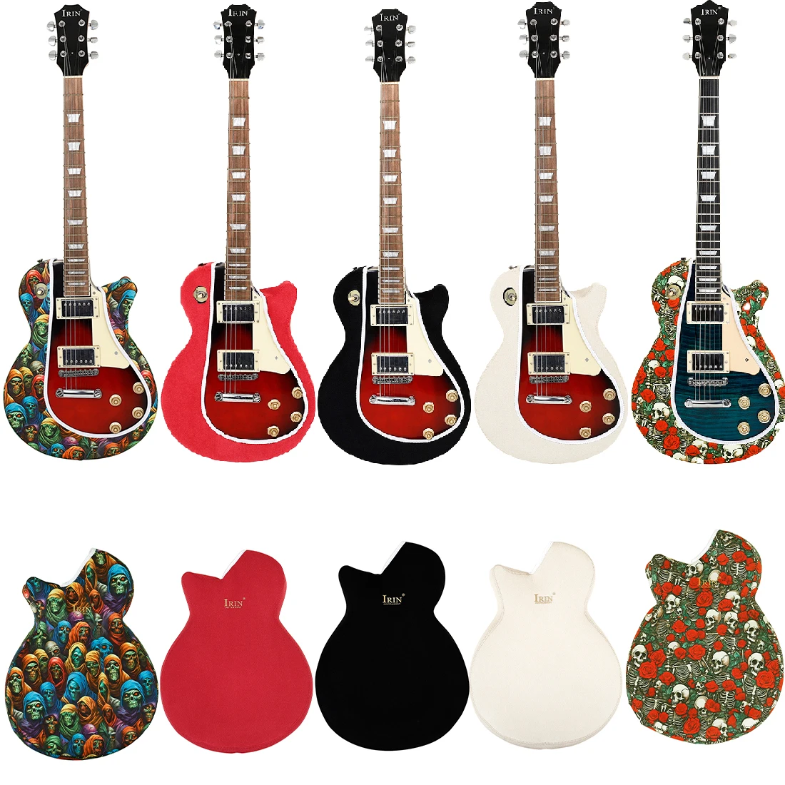 IRIN LP Elektrisk Gitar Støvdeksel Beskyttende Kompositt polyester anti-Kollisjon Gitartilbehør