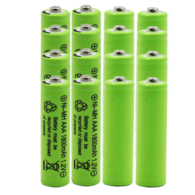 2/4/8/12/20/50 Pcs 100% Originele Aaa 1800 Mah 1.2 V oplaadbare Batterij Aaa 1800 Mah Ni-Mh Oplaadbare 1.2 V 2A Batterij