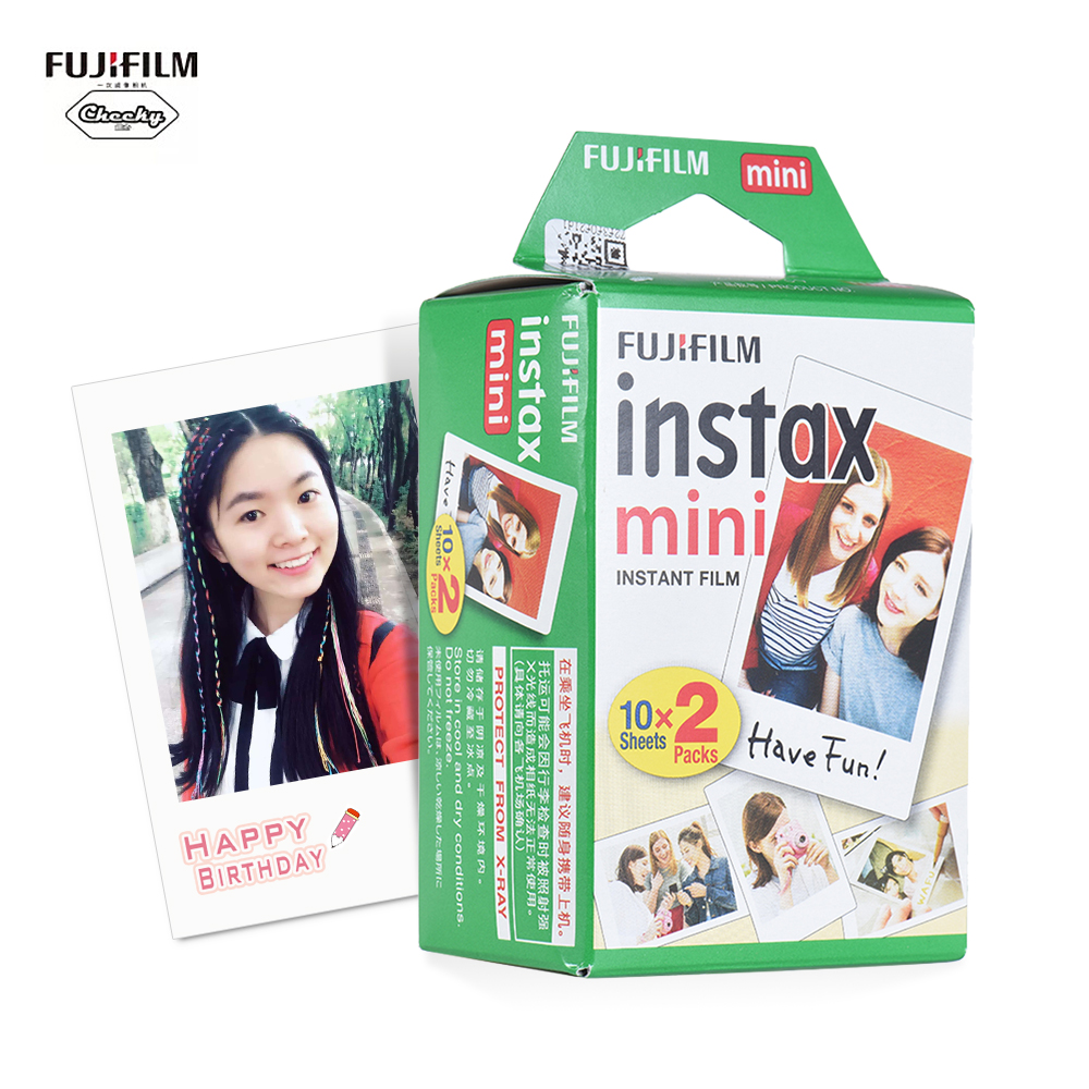 20-100 Vellen Fujifilm Instax Mini Film 3 Inch Rand Films Voor Fuji Instant Camera Mini 7S/8/25/90/9/11 Fotopapier – Grandado