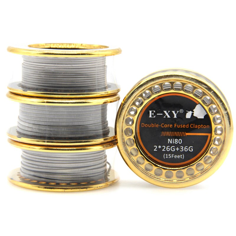 Bobine de fil Clapton fusionné Ni80, 10 pieds/rouleau, 36GA + 4 * 26GA, fil chauffant reconstructible, Alien Clapton