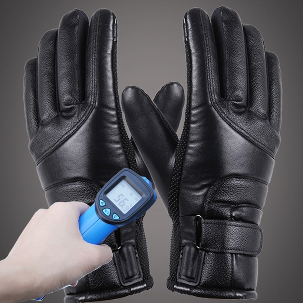 1 Paar Usb Aangedreven Universele Motorfiets Verwarming Handschoenen Met Usb Switch Knop