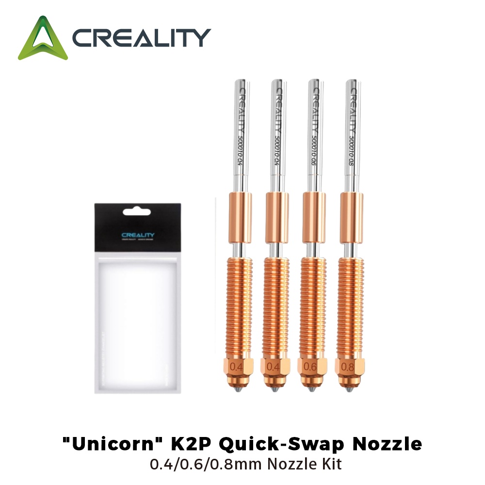 Creality K2 Plus Hi Combo 3D Printer Accessory "Unicorn" K2P Quick-Swap Nozzle All-metal Easy to Assemble and Disassemble