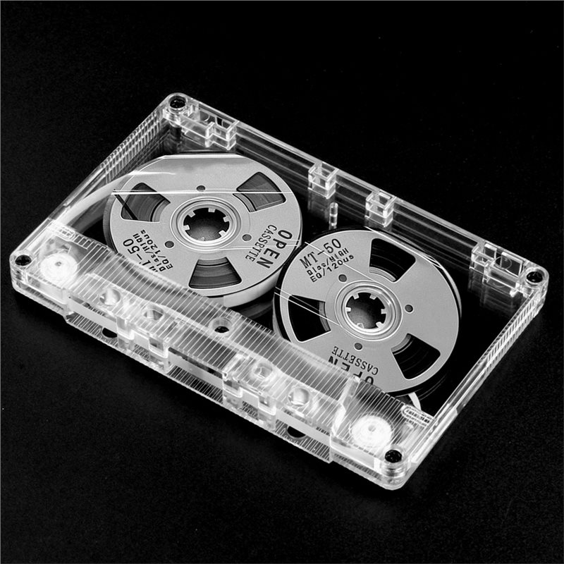 ABUO-Reel To Reel Blank Cassette Tape, Double Sided Metal Audio Cassette Tape With 50 Minutes Recording Time