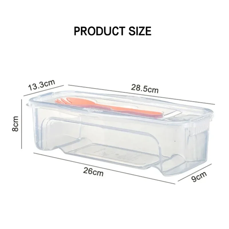 Microwave Pasta Cooking Box with Strainer Heat Resistant Pasta Box With Salad Spoon Steamer Spaghetti Cooker Kitchen Accessories