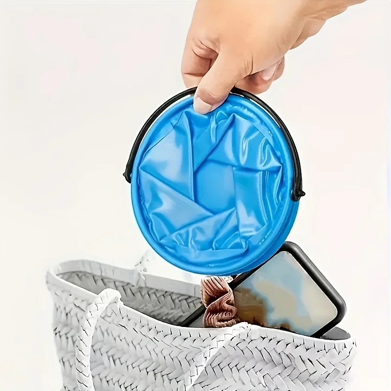 1Pc multifunctionele opvouwbare emmer - duurzame draagbare visemmer, ideaal voor stranden, reizen en buitenshuis