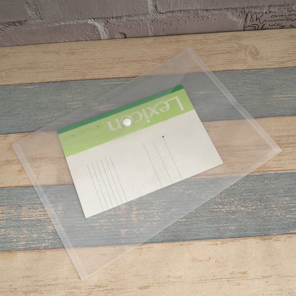 Plastic Envelopes Premium Clear Document Folders Transparent Project Envelope Folders With Snap Button Closure