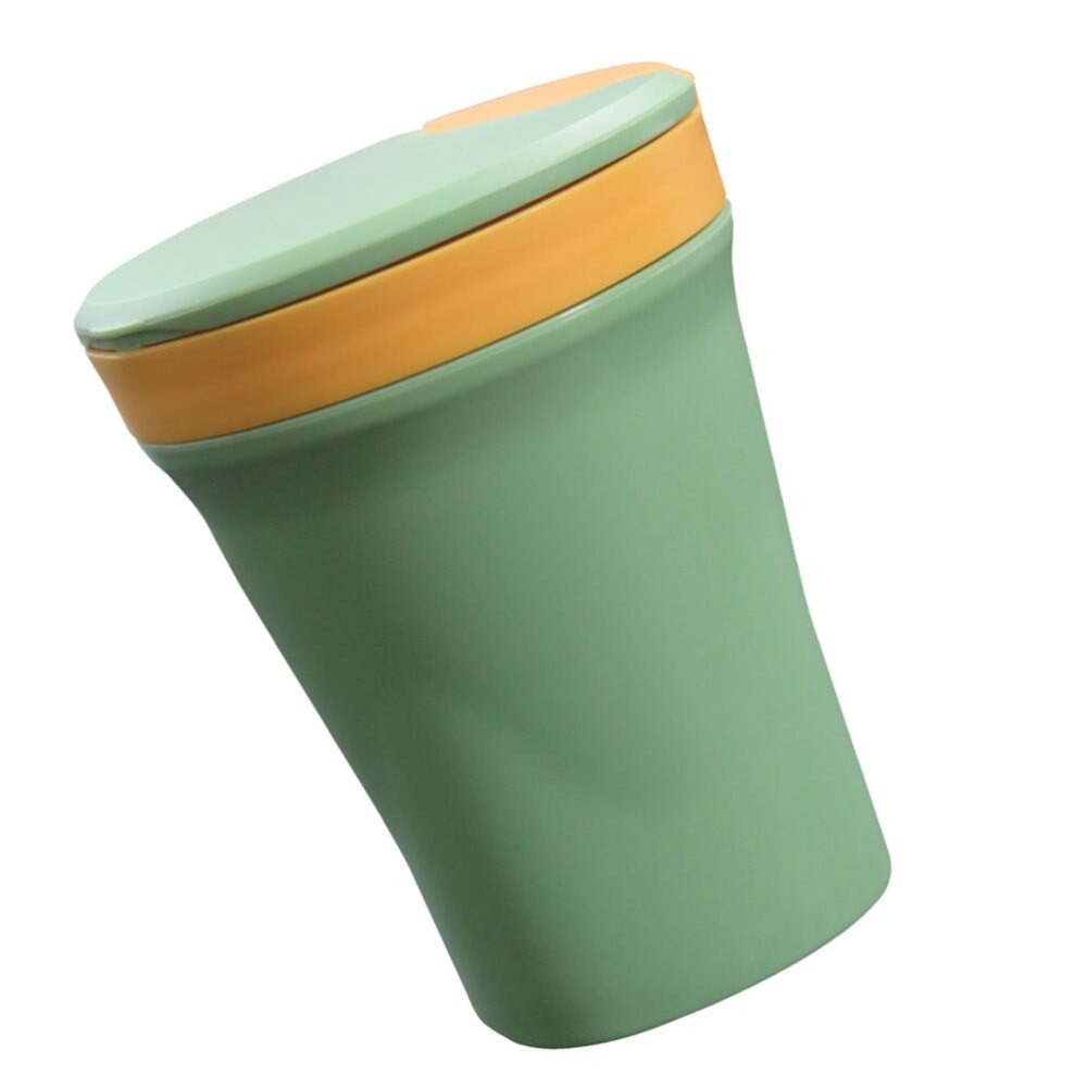 Sealed Soup Container Soup Cup Portable Microwaveable Soup Holder 450ml for Home: Green