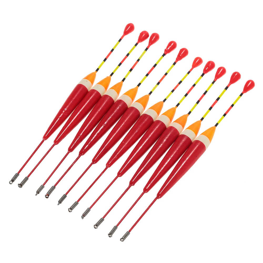 10 pçs 16cm conjunto de flutuadores de pesca equipamento de pesca flutuante indicador de mordida flutuador bóia multi-purpose luz flutuadores