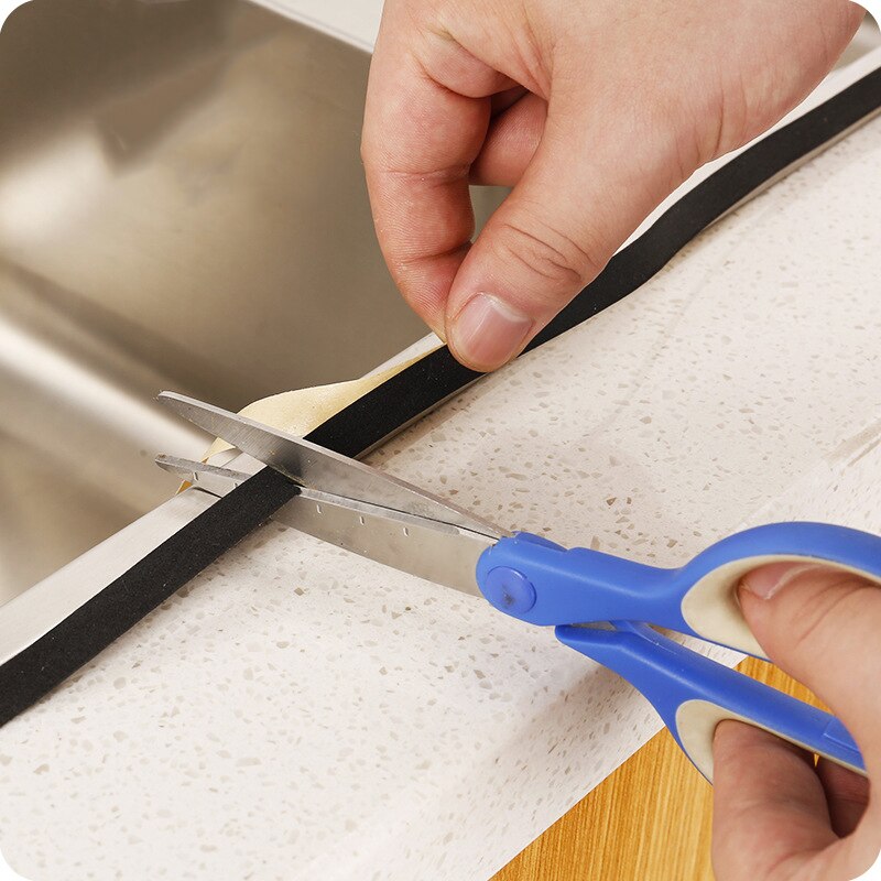 1Rolls 2M Keuken Gasfornuis Kloof Afdichting Plakband Anti Flouring Stofdicht Botsing Deur Raam Afdichting Strip sink Kachel Crack