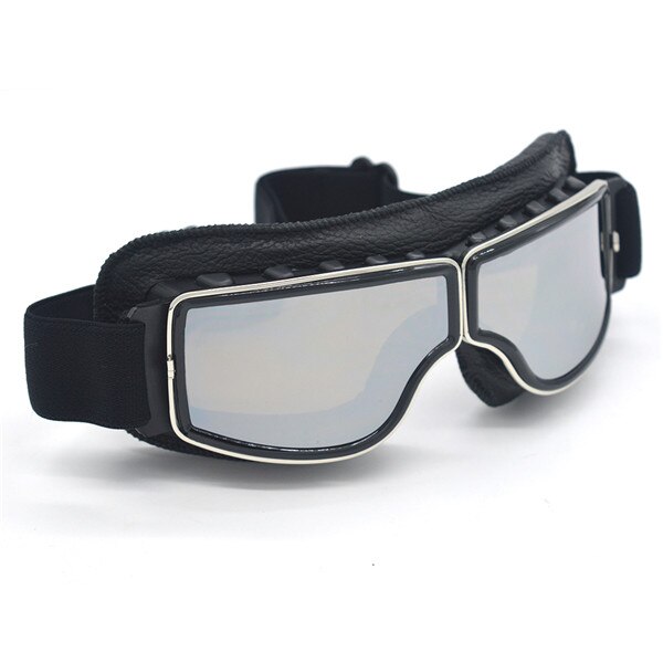 Retro motorcykel beskyttelsesbriller cruiser motorcykel beskyttelsesbriller vintage læder til harley briller: B