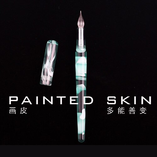 Pluma de inmersión de vidrio multifunción de hermoso , con 5 plumas diferentes de plumilla para estilográfica, bolígrafos de escritura de pintura intercambiables para