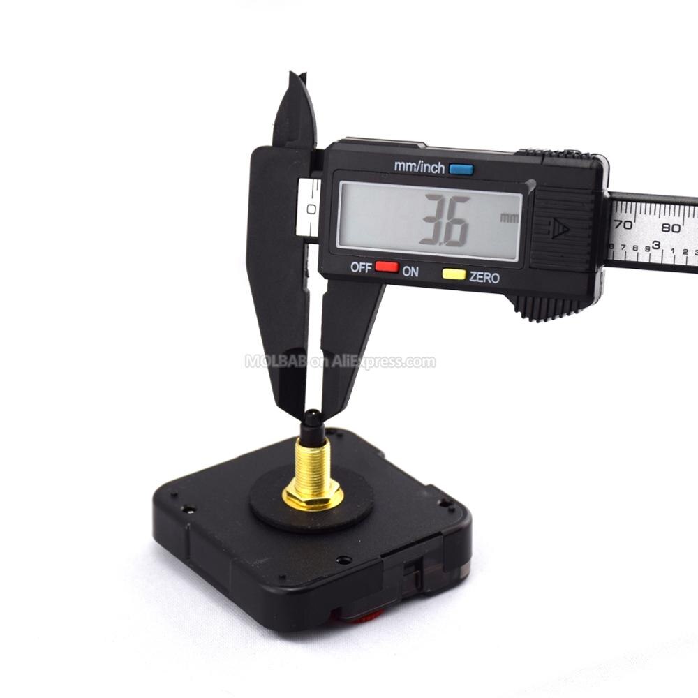 22mm Shaft Quiet Sweep Quartz Clock Movement Parts YOUNGTOWN 12888st DIY Wall Timepiece Mechanism Horologe Repair Accessories