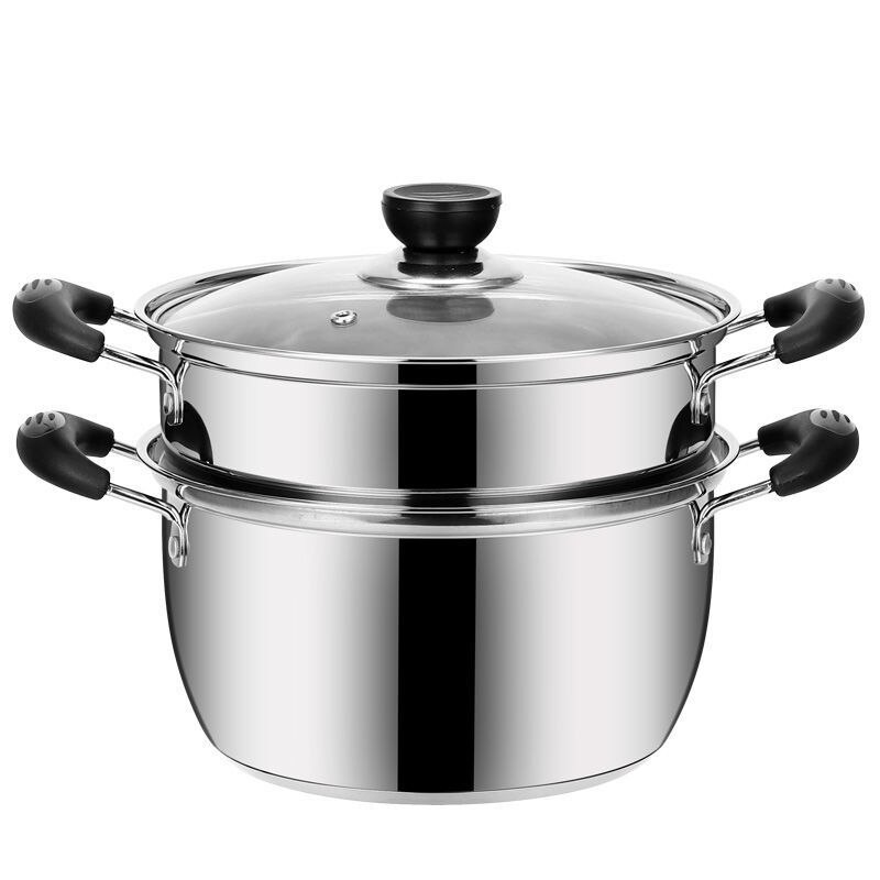 Stainless Steel Thickened Soup Pot Non-stick Pot Small Stew Pot Soup Pot Household Porridge Practical Pot Gas Induction
