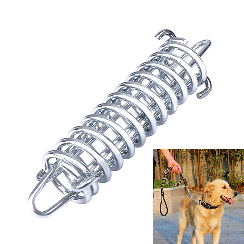 Correa de perro muelle amortiguador collares de perro de cadena primavera Buffer para medio suministros para perros mascota