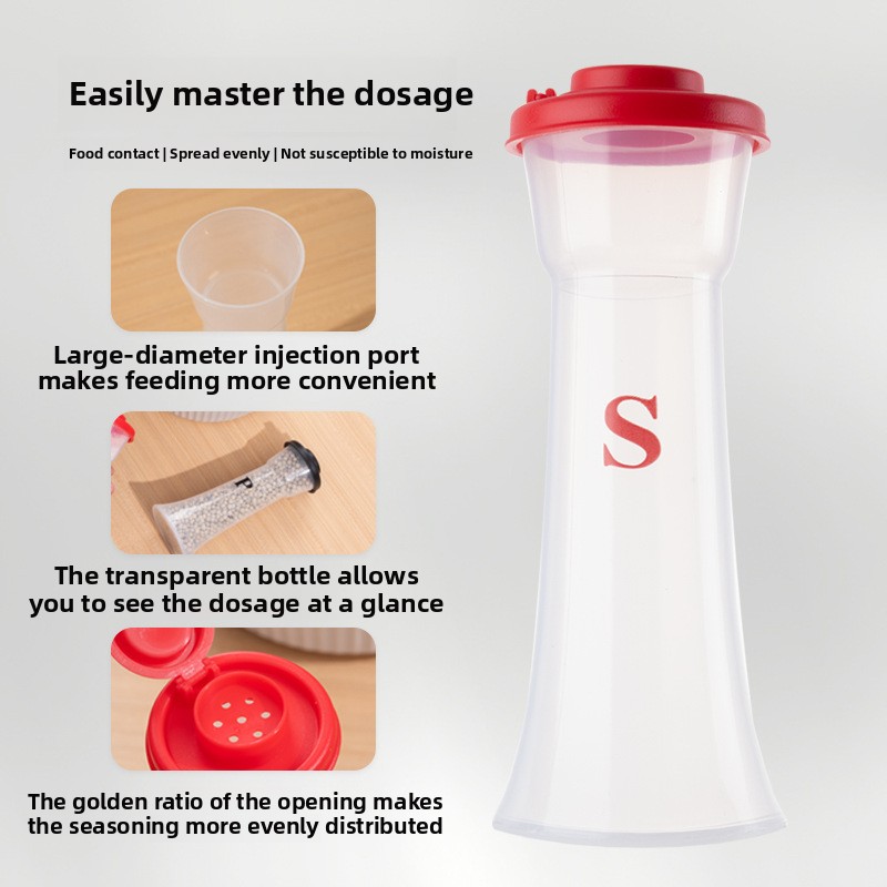 Ströflaska plastkryddaflaska pulverspridare grillkrydda burk krydda pepparpulverflaska