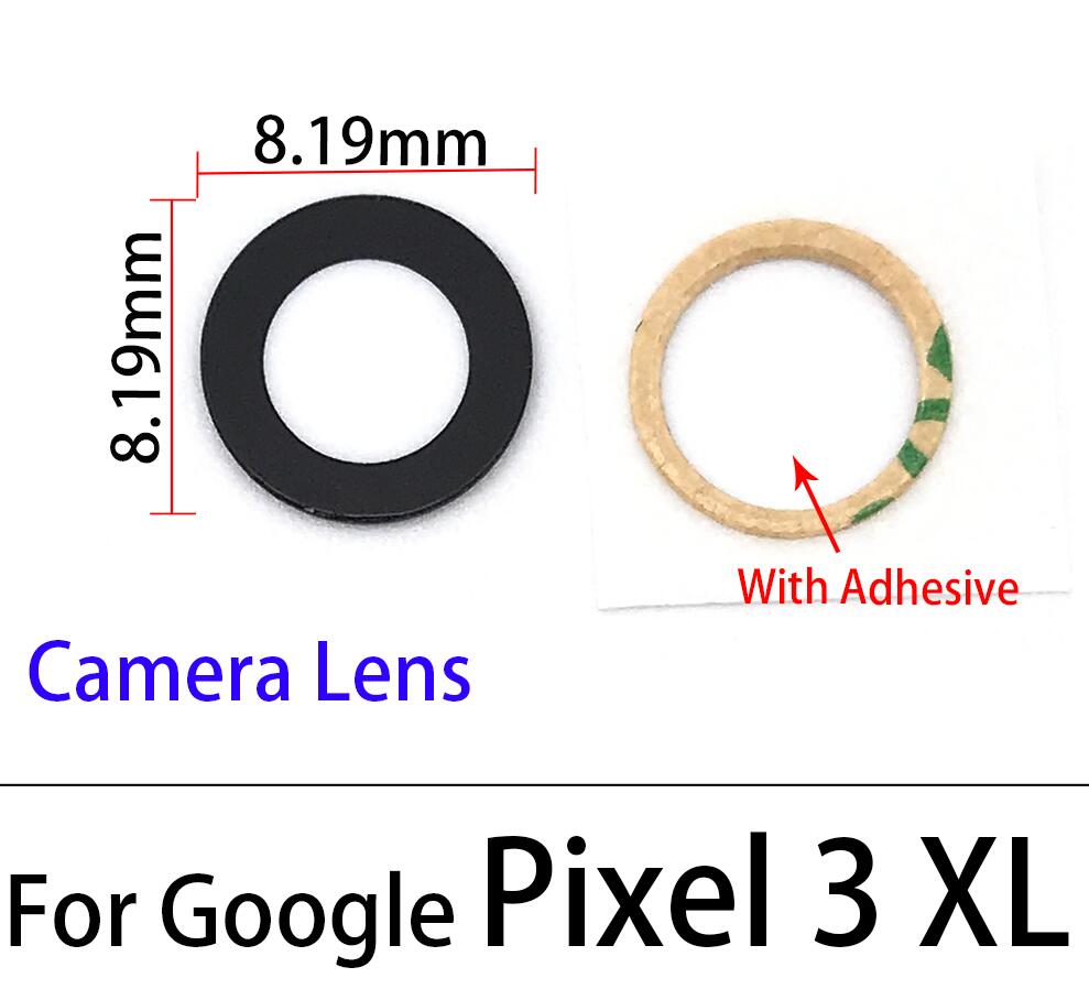 2 Stks/partij, achteruitrijcamera Glas Lens Voor Google Pixel 2 3 Xl 5.0 "6.0" Back Camera Glas Met Lijm