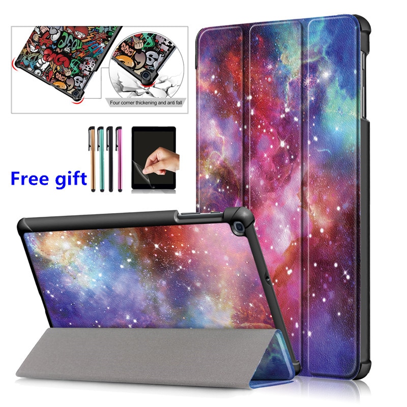 Magnetyczny tablet funda do samsung galaxy tab a 10 T510 T515 10.1 2019 ochronna powłoka stojak Case tablet do samsung t515 przypadku