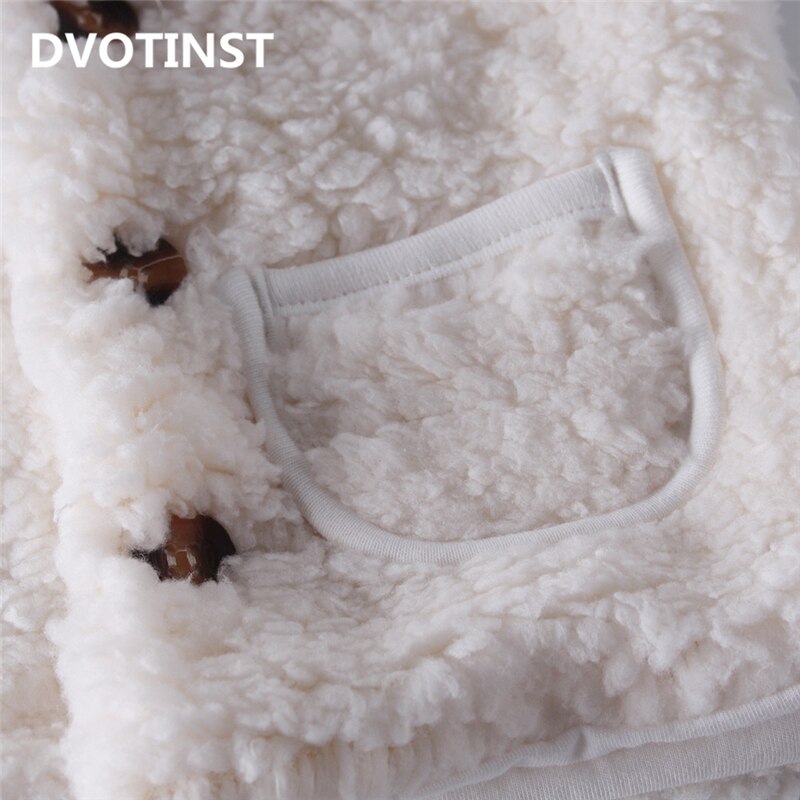 Dvotinst bebê meninas meninos roupas de inverno inverno macio quente cashmere pele colete chapéu outfits definir infantil roupas da criança bebe traje