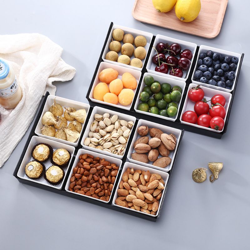 Multifunctionele Japan Stijl Fruitschaal Dienblad Creatieve Platen Opbergdoos Voor Snacks Noten Desserts