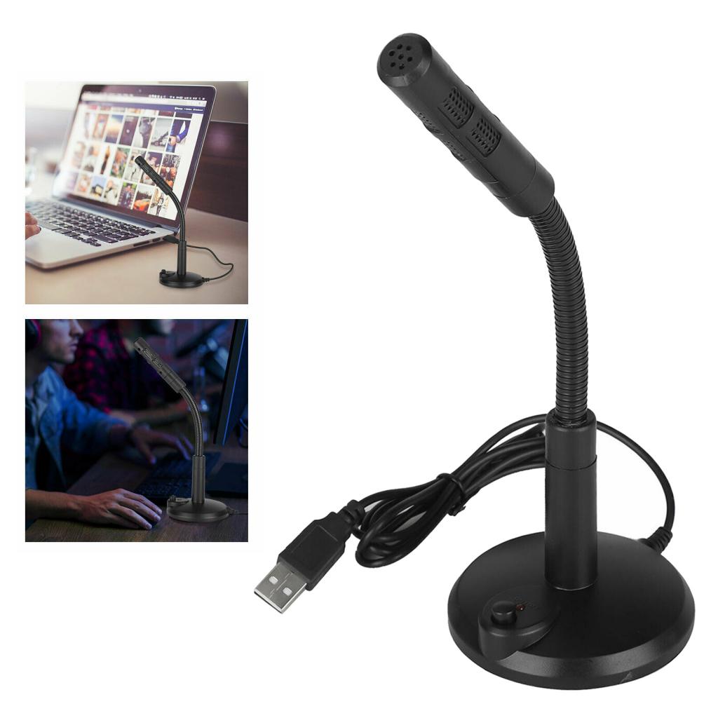 USB Desktop Noise Cancelling Mic Microphone for PC Computer Laptop