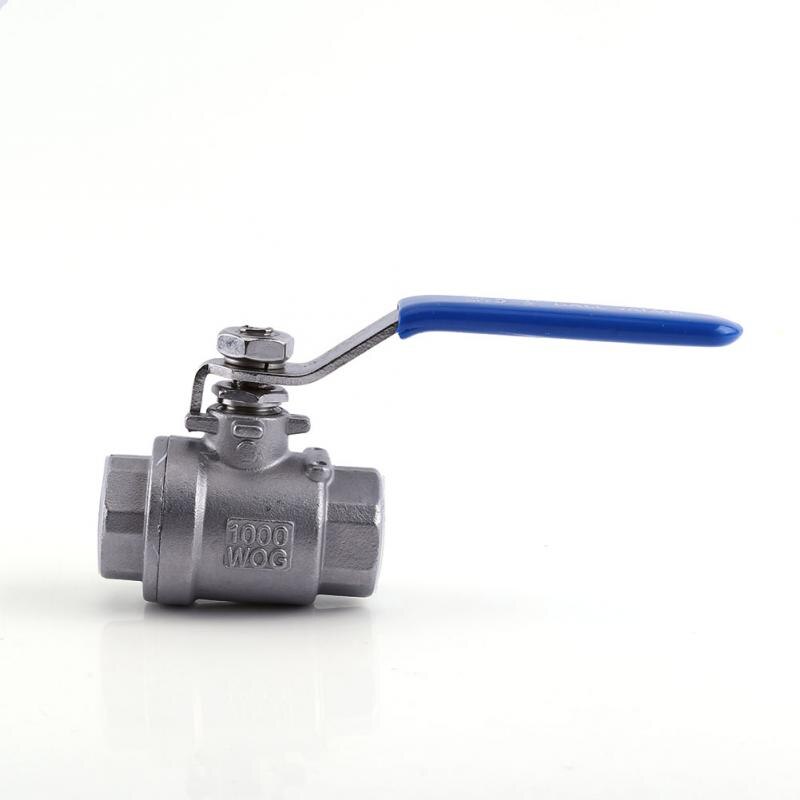 1/2'' NPT Two Pieces Ball Valve Female Thread 2 Way Lever Stainless Steel SS304 Two Ball Valve WOG1000 Female Pipe Valve