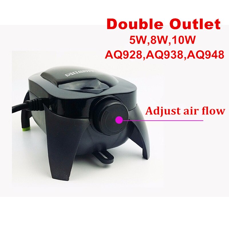 Super Aquarium Luchtpomp Fish Tank Air Compressor Voor Aquarium Verstelbare Stille Rustige Air Control Aquarium Vis Accessoires