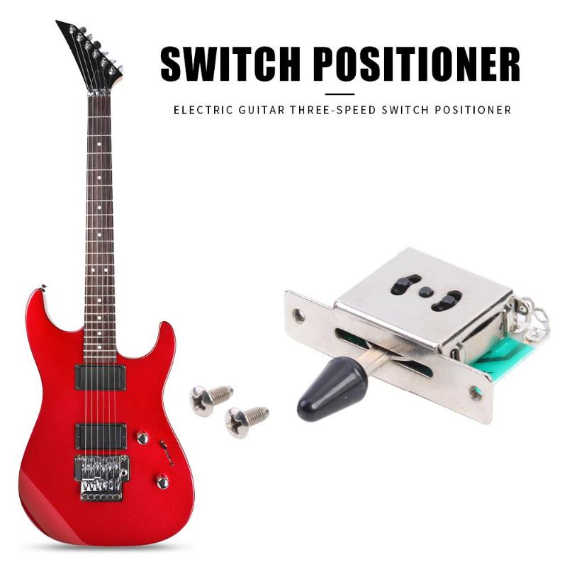 Equipo de guitarra eléctrica práctica, posicionador de interruptor de tres velocidades ajustable, pastilla de cambios, guitarra, amplia gama de piezas de aplicaciones