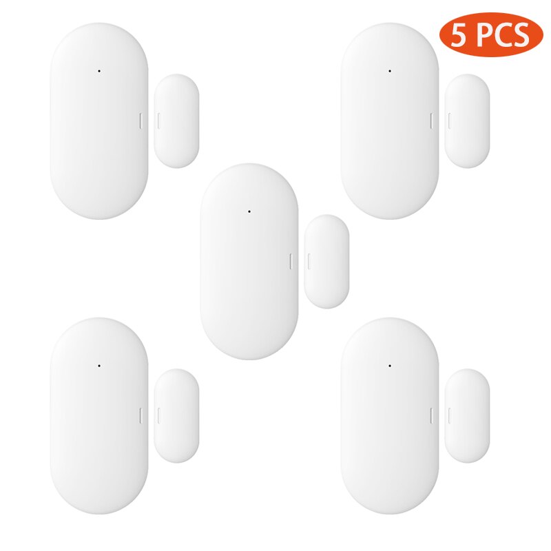 Tuya smart zigbee dør vindu kontakt sensor smart hjem trådløse dørdetektorer åpne/lukke app fjernalarm: Zigbee dør 5 stk