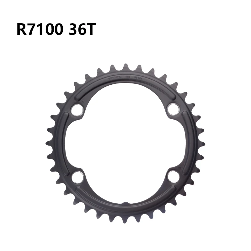 Shimano 105 R7100 Di2 Kurbelgarnitur Kettenblatt 12s für FC-R7100 R8100 34T/50T/50-34T Original Shimano: Dark Grau
